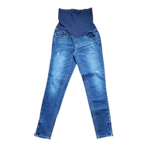 Indigo Maternity Blue Denim Jeans Size Small
